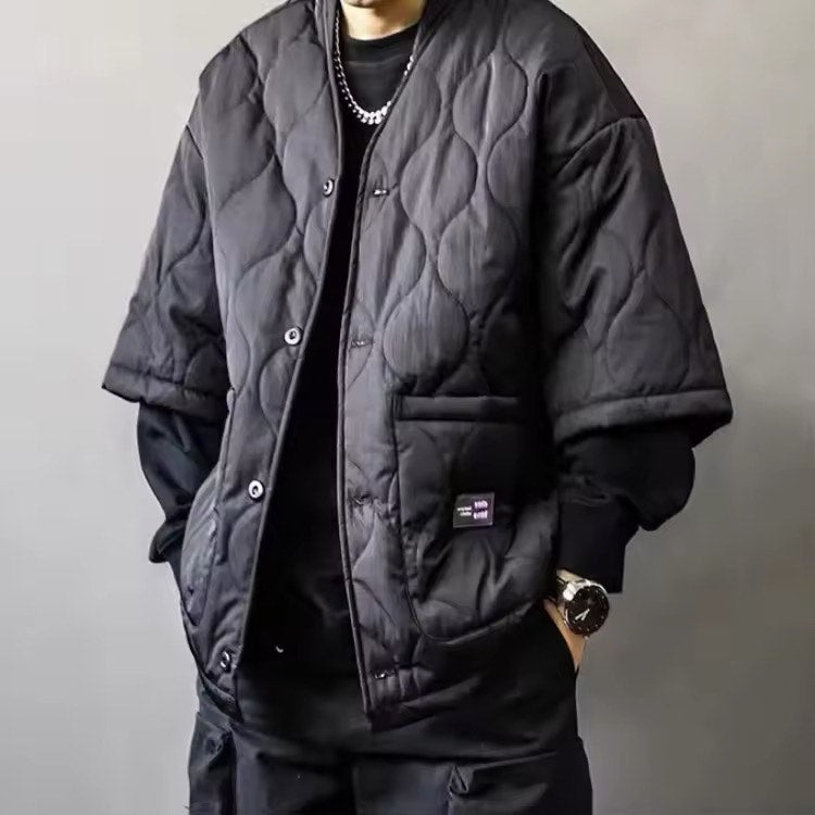 Taoist Edge Quilted Winter Jacket for Men