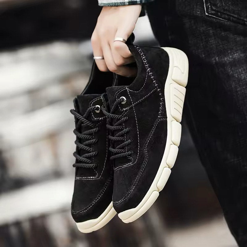 StrideCraft Genuine Leather Sneakers