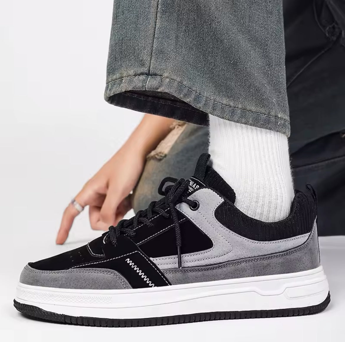 Vintage Step Patchwork Sneakers