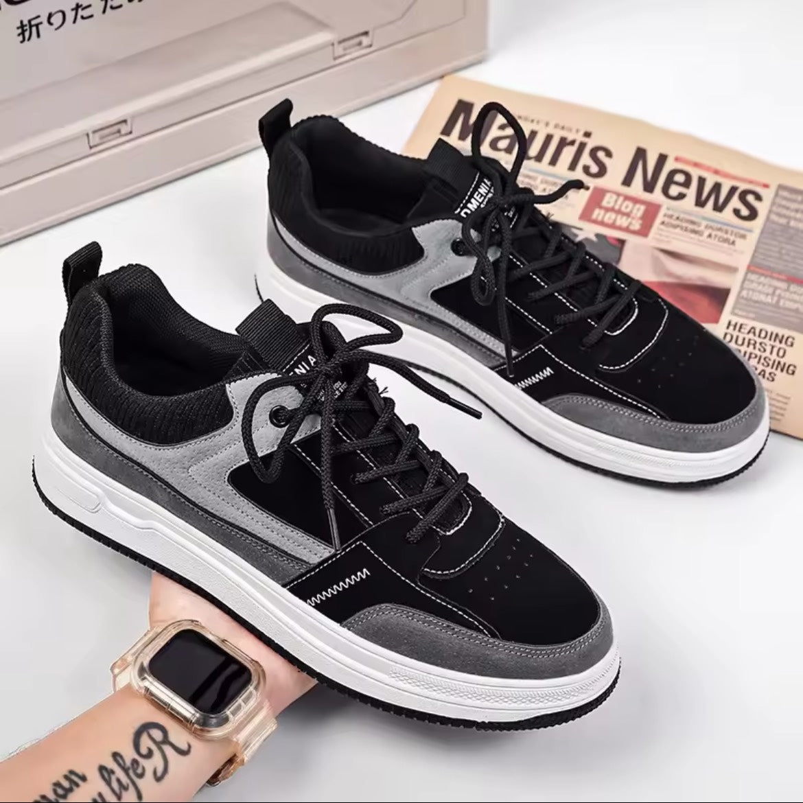 Vintage Step Patchwork Sneakers