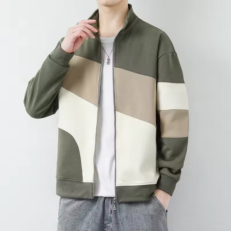 Modern GeoPanel Men’s Full-Zip Jacket