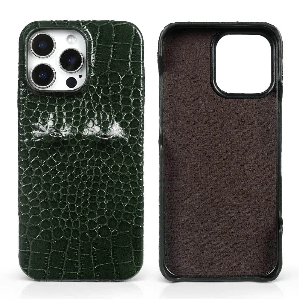 PredaGaze Crocodile Leather iPhone Case