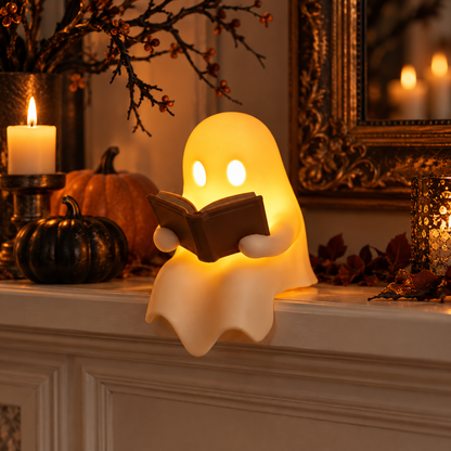 Cute Ghost Reading Book Lamp