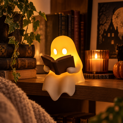 Cute Ghost Reading Book Lamp