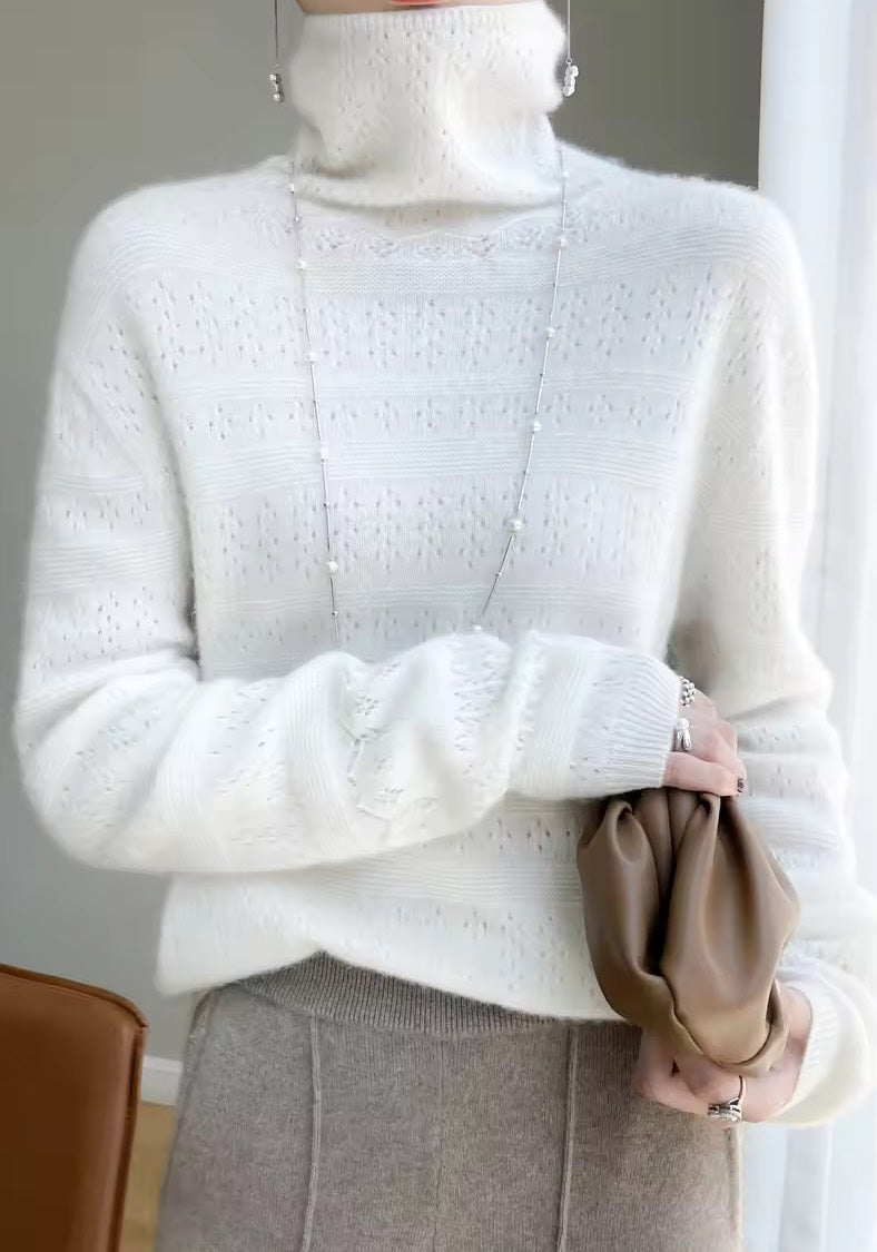 Pure Wool Winter Warmth Turtleneck Sweater