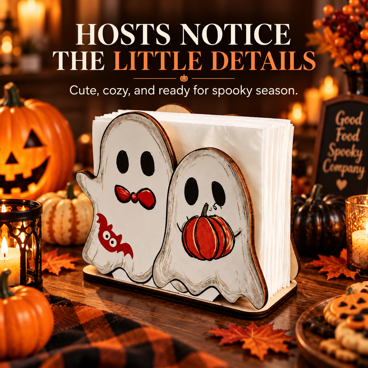 Spooky Ghost Napkin Holder