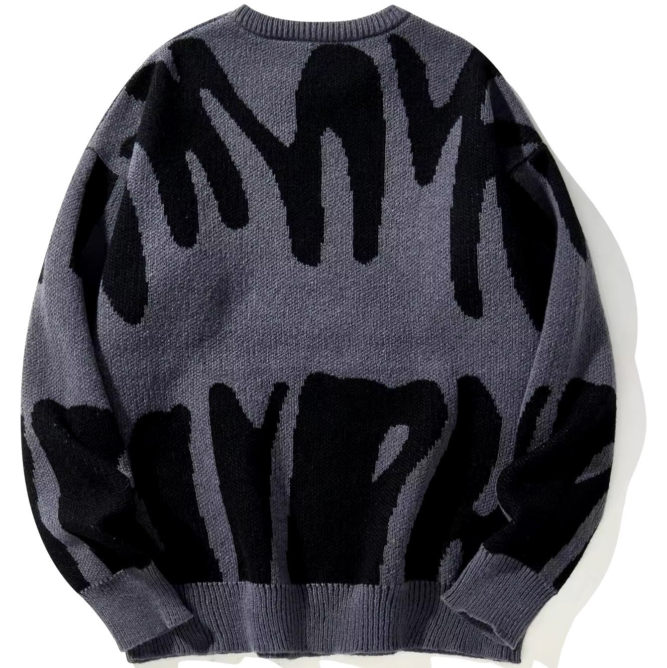 ArtWeave Abstract Jacquard Cozy Pullover