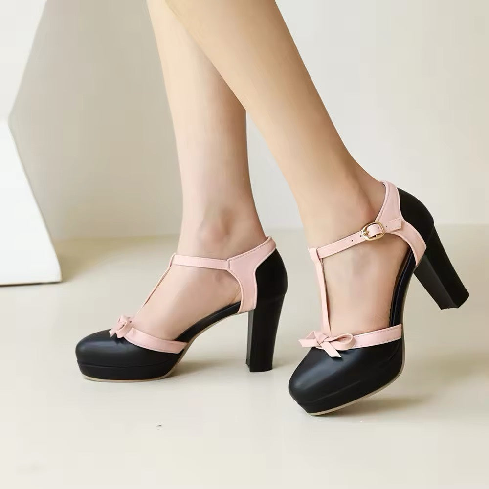 Women’s Vintage Charm BowBlock Heels