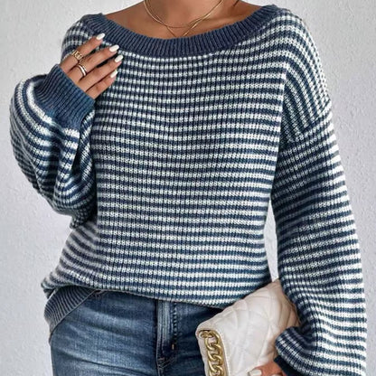 CozyKnit Lantern Sleeve Sweater