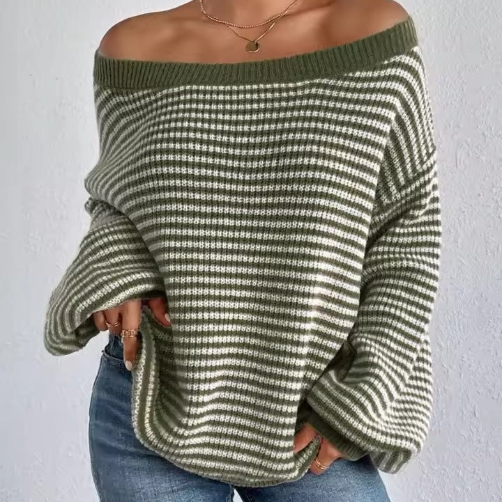 CozyKnit Lantern Sleeve Sweater