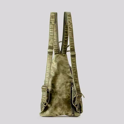 VintageEdge Distressed Leather Multi-Way Bag