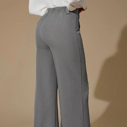 Runway Split-Front High-Waist Trousers