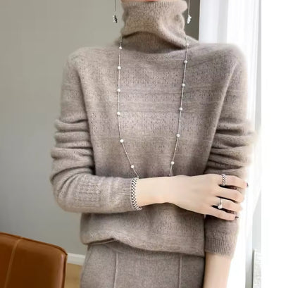 Pure Wool Winter Warmth Turtleneck Sweater