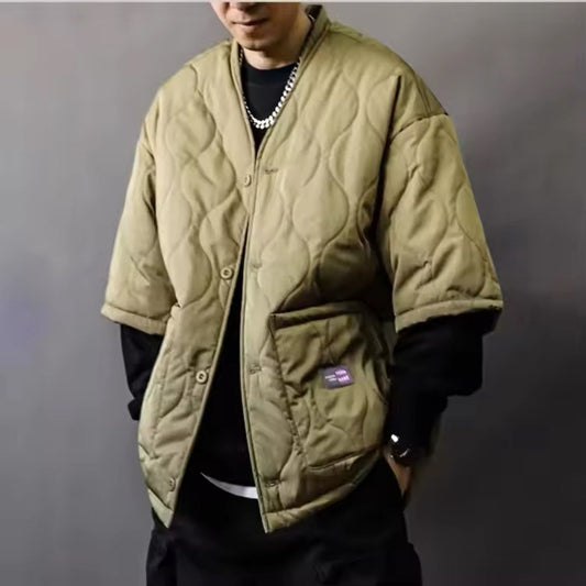 Taoist Edge Quilted Winter Jacket for Men