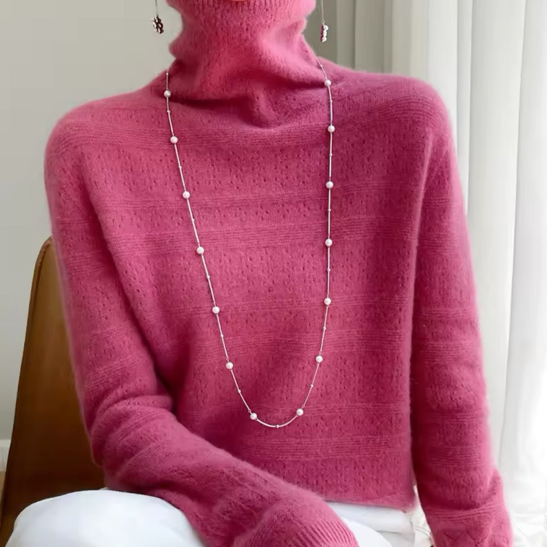 Pure Wool Winter Warmth Turtleneck Sweater