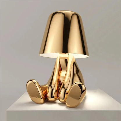 GlowBuddy Golden Thinker Lamp