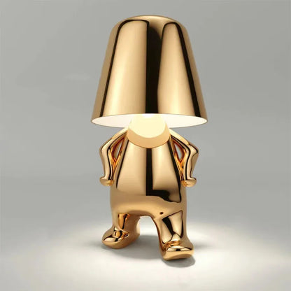 GlowBuddy Golden Thinker Lamp