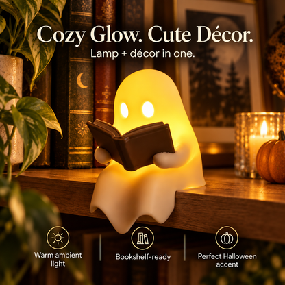 Cute Ghost Reading Book Lamp